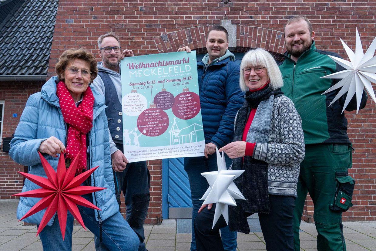 Evangelische Kirchengemeinde Meckelfeld und der Mittelstands- und Gewerbeverein Meckelfeld präsentieren einen gemeinsamen Weihnachtsmarkt