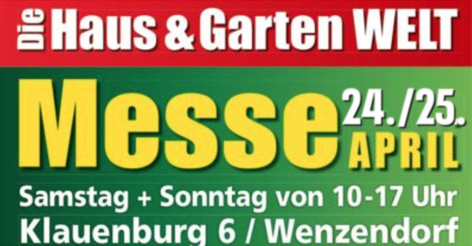 Haus und Garten WELt Messe 2027 auf Hof Oelkers