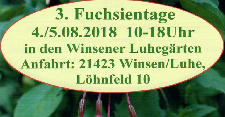 3. Winsener Fuchsientage Was? Wo? Finden!