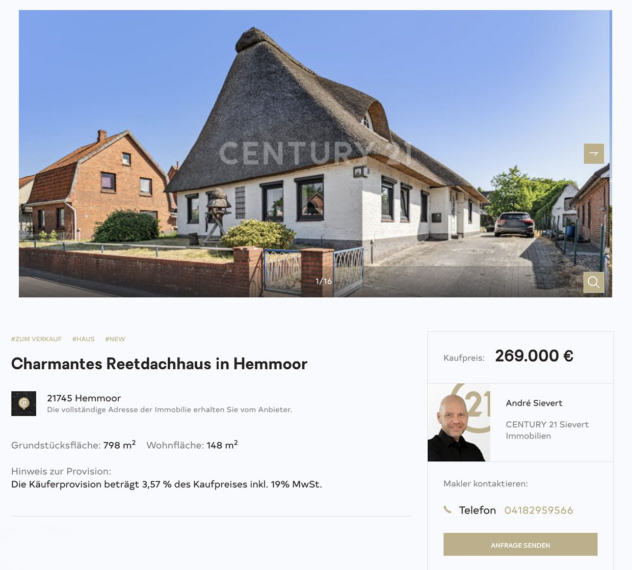 Century 21 Sievert Immobilien Angebot