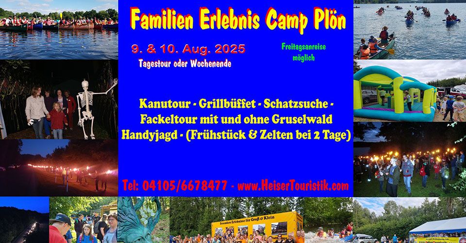 Familien erlebnis Camp Plöner See mit Heiser Touristik