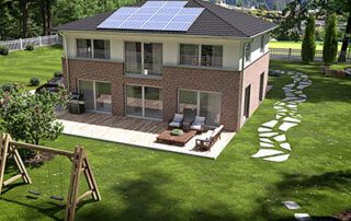Einfamilienhaus mit Solaranlage in der Nordheide