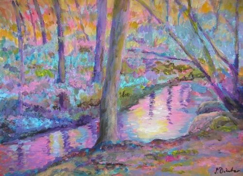 Seeve 82, Acryl+Pastell (40 x 30 cm)