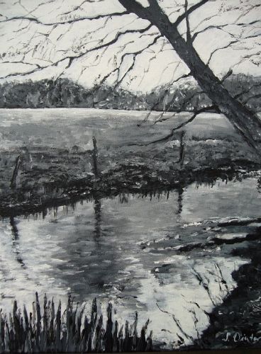 Seeve 90, Acryl auf Leinwand (30 x 40 cm)