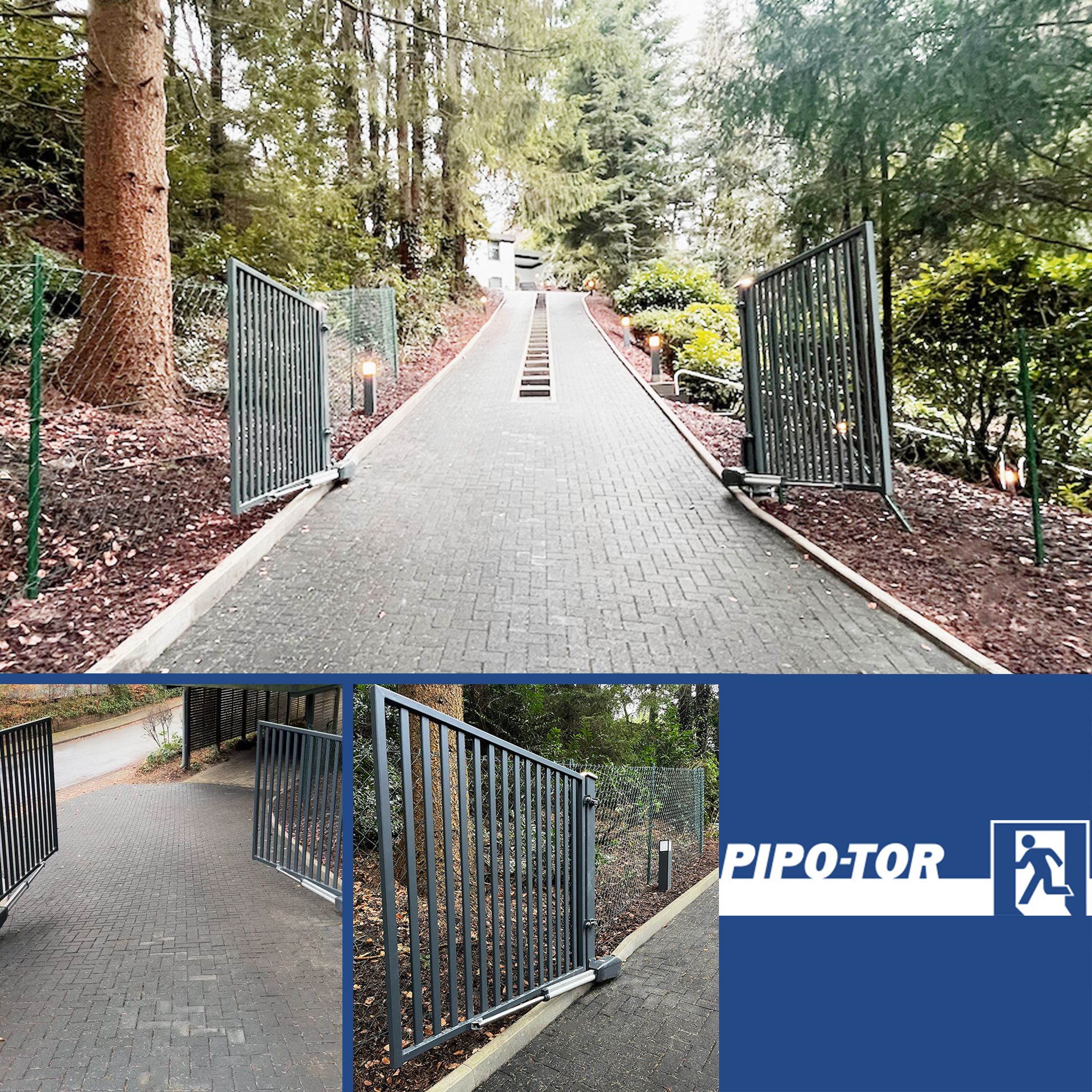 Anthrazit-farbene Garagen-Sektionaltore 