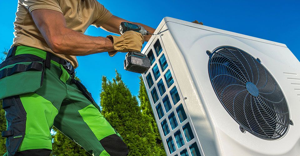 Wärmepumpe wird installiert