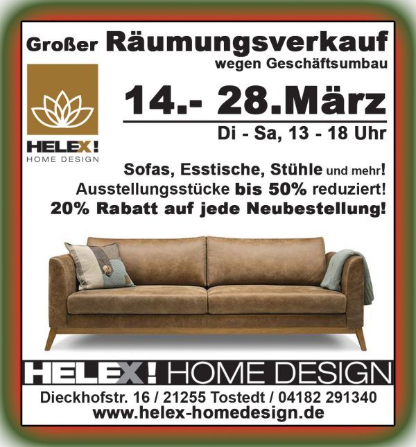 Raemungsverkauf Helex Home Design in Tostedt