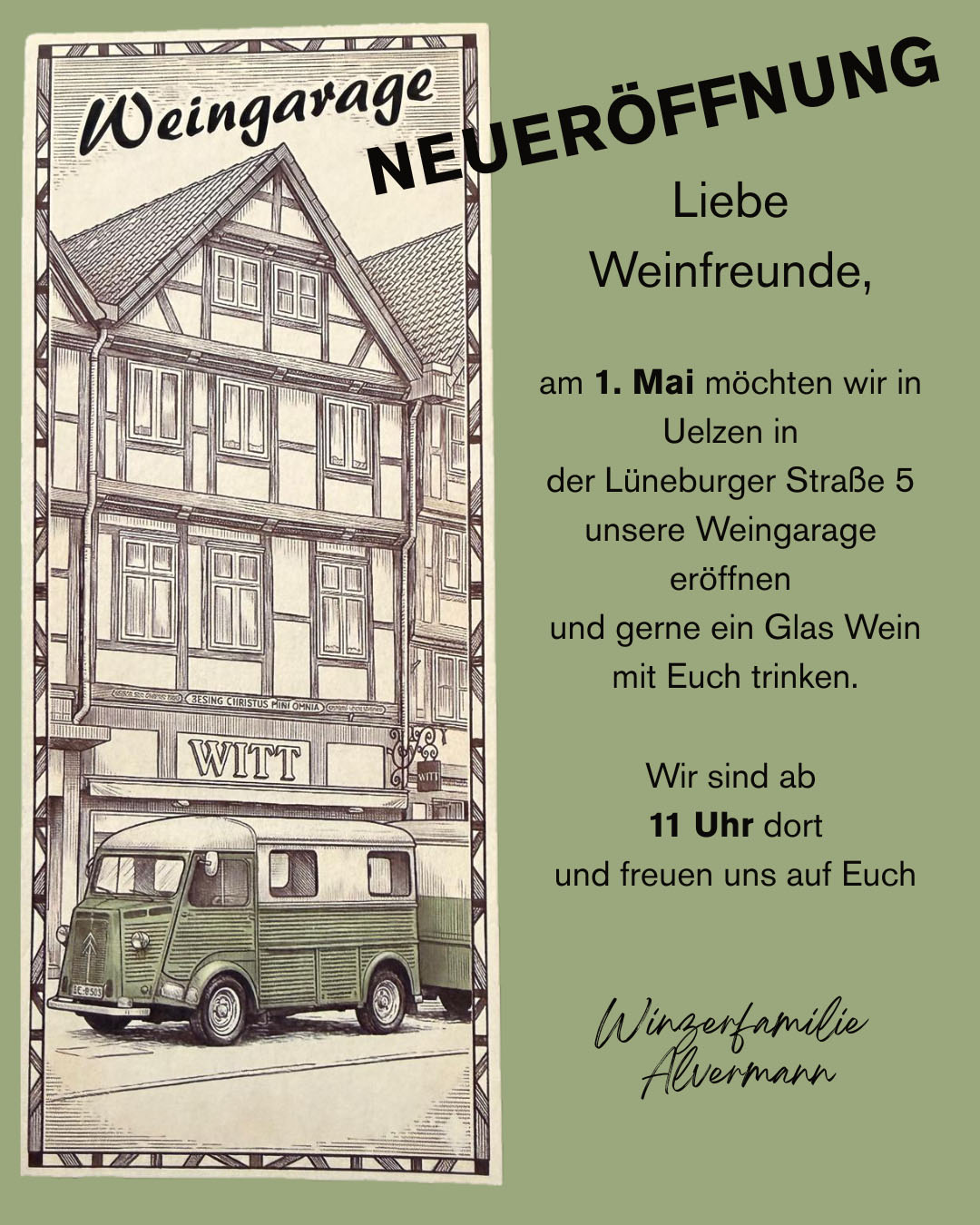 Witt Wein eröffnet die Weingarage