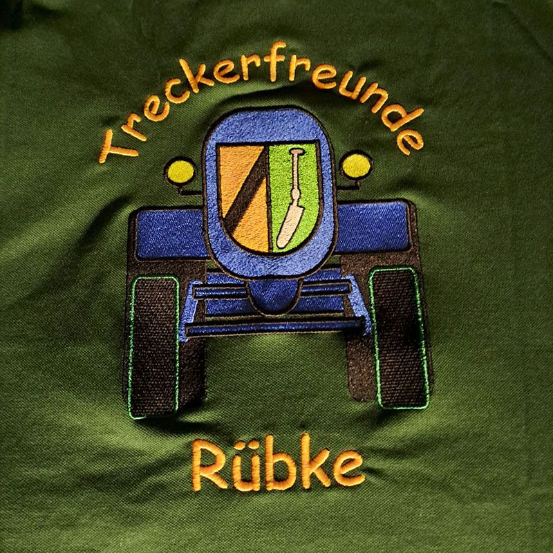 Treckerfreunde_Ruebke_Bestickung Bestickung mit Blumenornamenten